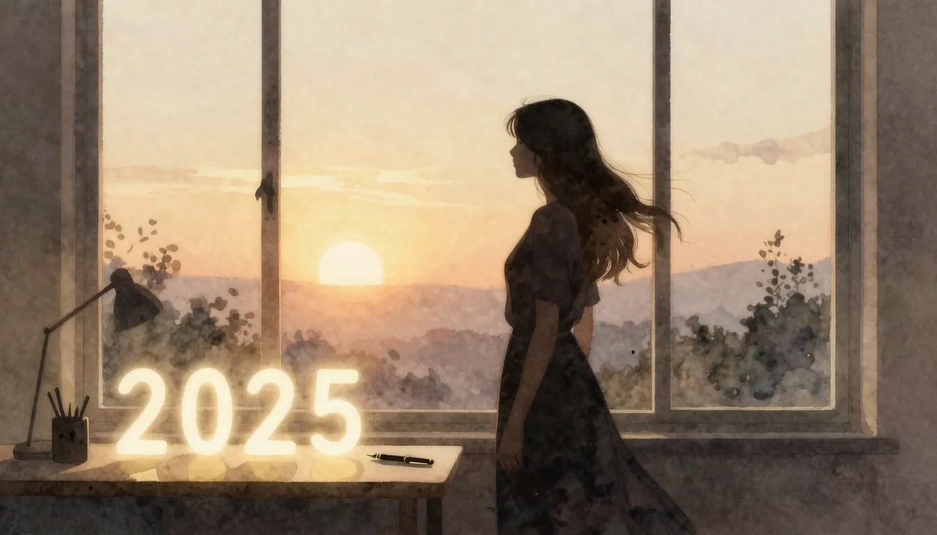 Watercolor style. A silhouette of a graceful woman standing ...