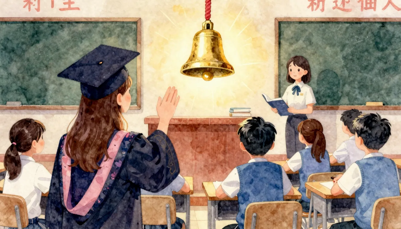 Vibrant watercolor style. Graduation song cover. School, stu...