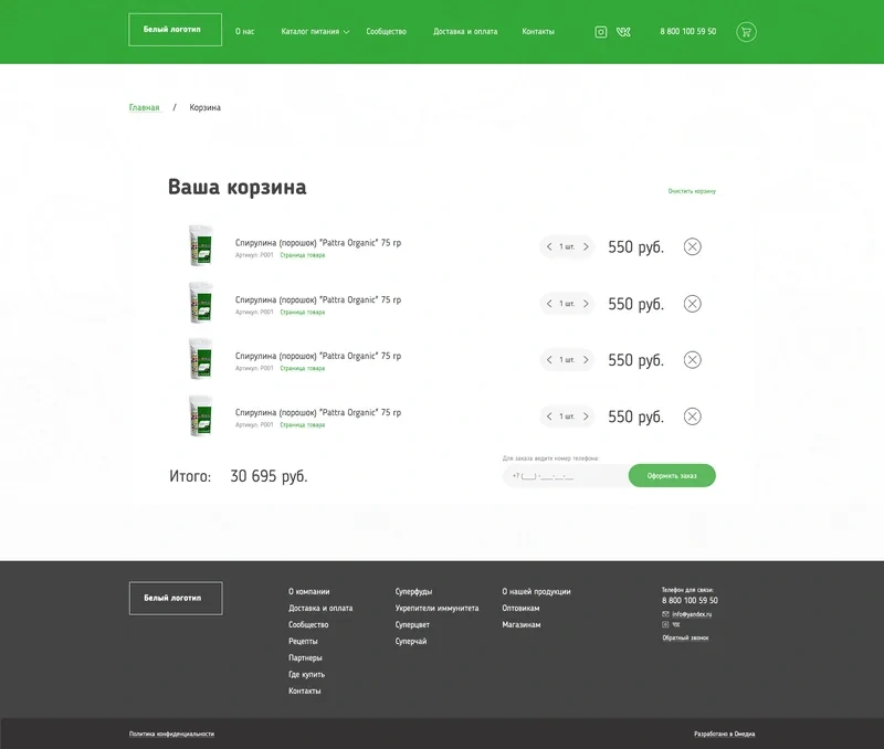 Скриншот проекта Интернет-Магазин 