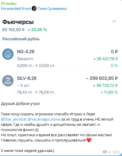 Отзыв Тани
