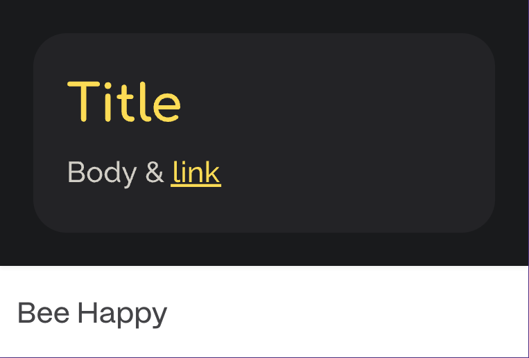 Тема 'Bee Happy'