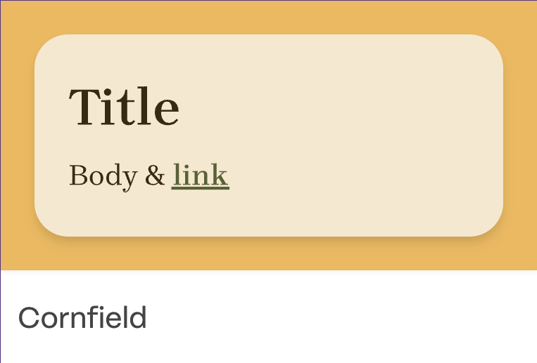 Тема 'Cornfield'