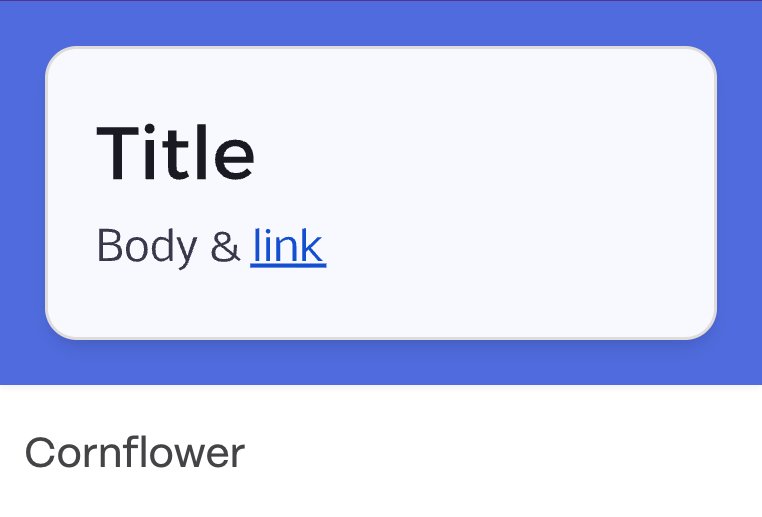 Тема 'Cornflower'