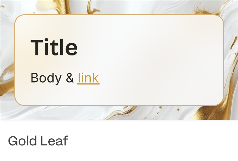 Тема 'Gold Leaf'