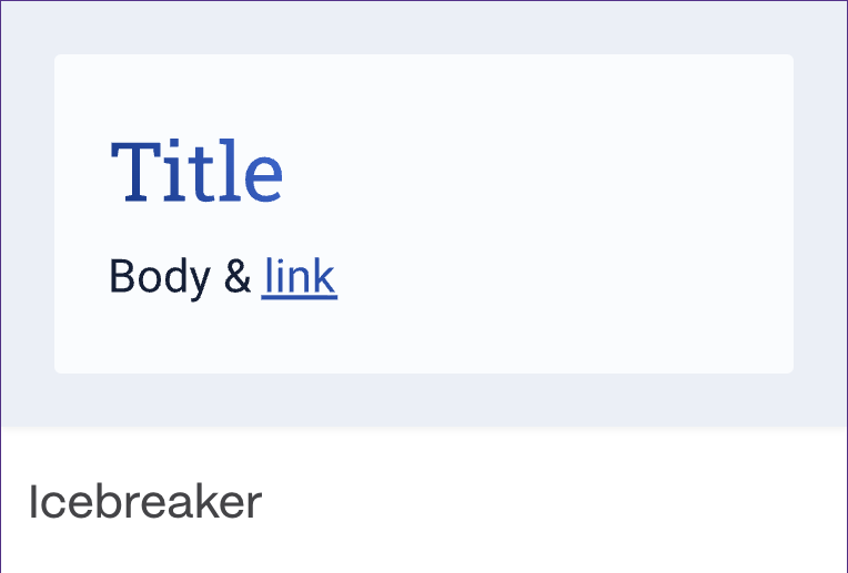 Тема 'Icebreaker'