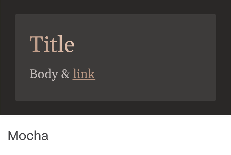 Тема 'Mocha'