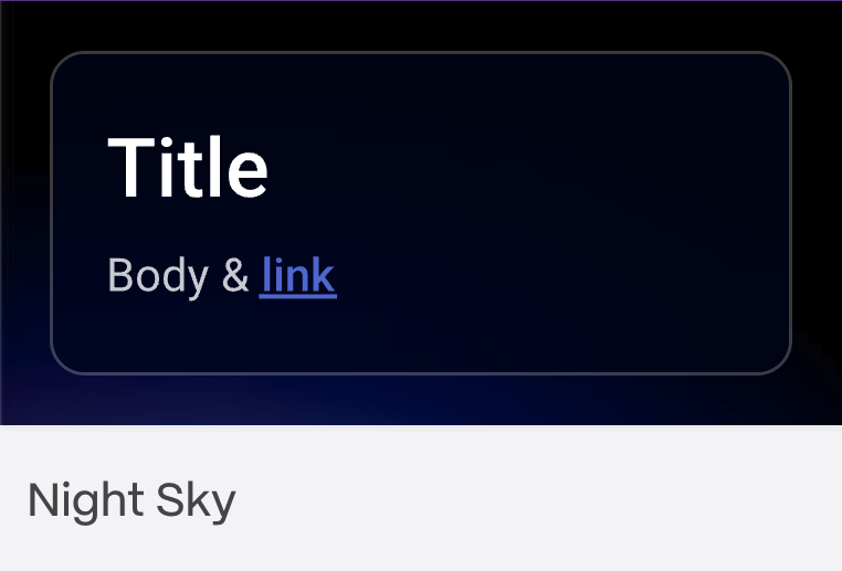 Тема 'Night Sky'