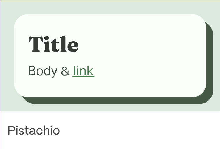 Тема 'Pistachio'