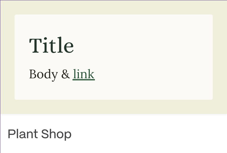 Тема 'Plant Shop'