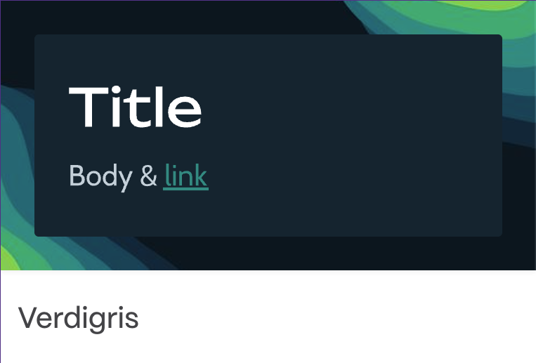 Тема 'Verdigris'