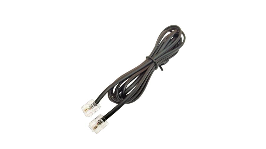 Кабель для телефонной трубки  RJ-10 4P2C 1.8m BLK #1