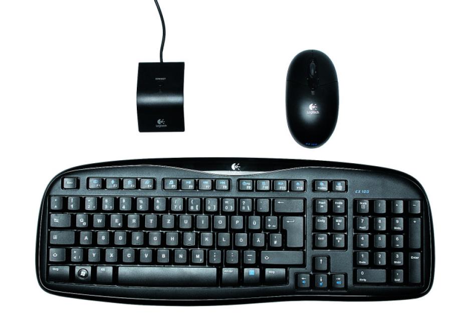 Как подключить клавиатуру логитек беспроводная Клавиатура беспроводная Logitech EX100 Хламада - запчасти с разборки серверов, к