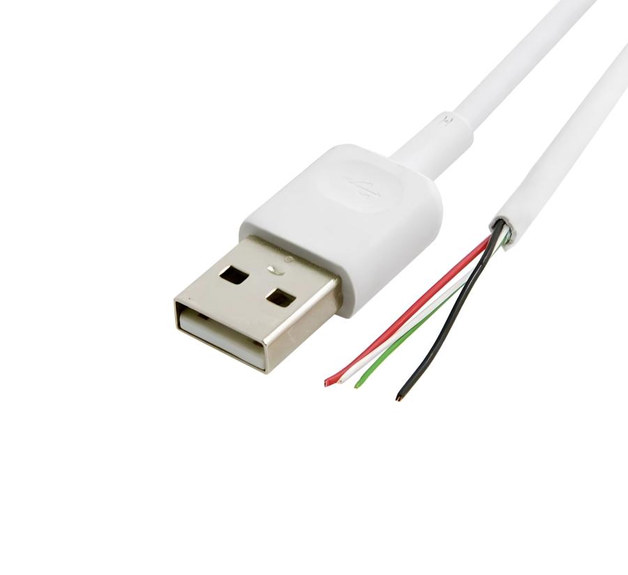 Кабель USB   USB A (M) - Pigtail 1.5m wht #1