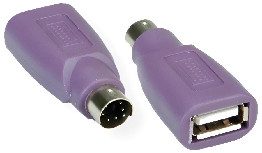 Переходники USB  USB A (F) - PS/2 (M) KB #1