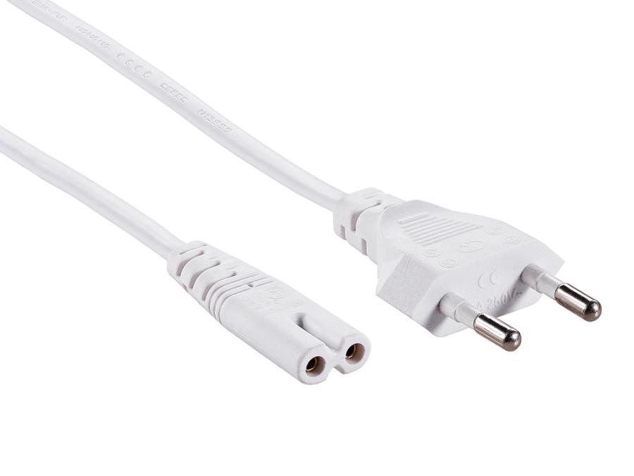 Кабель питания CEE 7/16   CEE7/16 - IEC-C7 2G×0.75мм² 1.8M gry #1