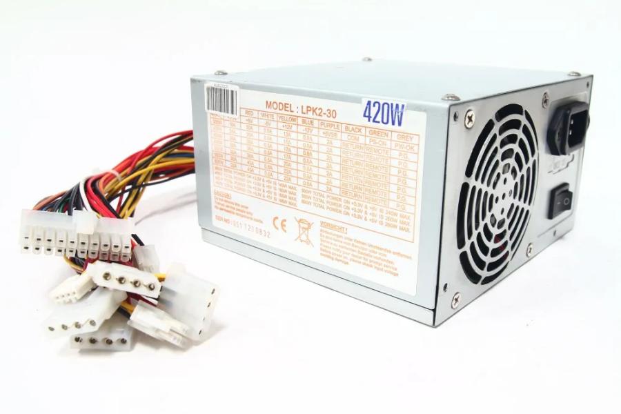 Блок питания для компьютера lpk2 30 схема БП ATX 1.XX LPK2-30 420W Хламада - запчасти с разборки серверов, компьютеров, но