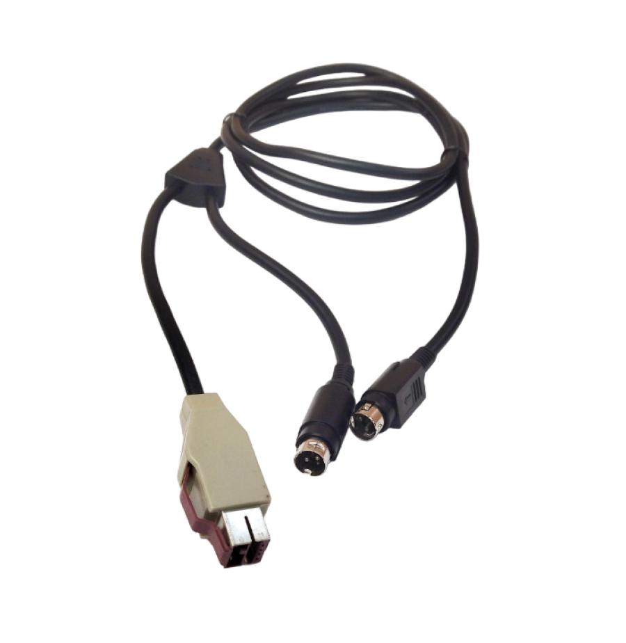 Кабель питания POS-терминала DIN 3pin (M) - PowerUSB (M) + DIN 3pin (M) |  Хламада - запчасти с разборки серверов, компьютеров, ноутбуков, планшетов,  смартфонов