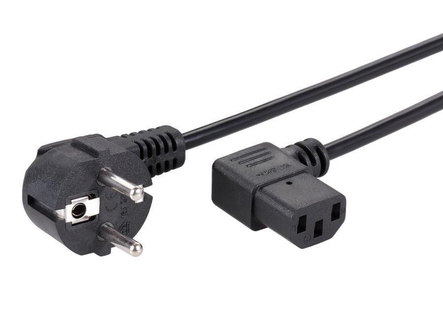 Кабель питания CEE7/7  CEE7/7 Угловой - IEC-C13 Угловой 3G×1.0мм² 1.2M #1