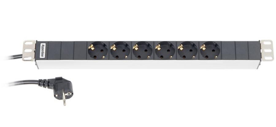 Блок силовых розеток HYPERLINE SHT19-6SH-2.5EU #1