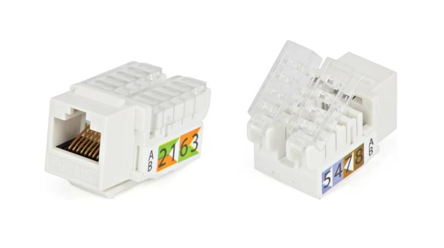 Разъем HYPERLINE KJ2-8P8C-C5E-90-WH #1