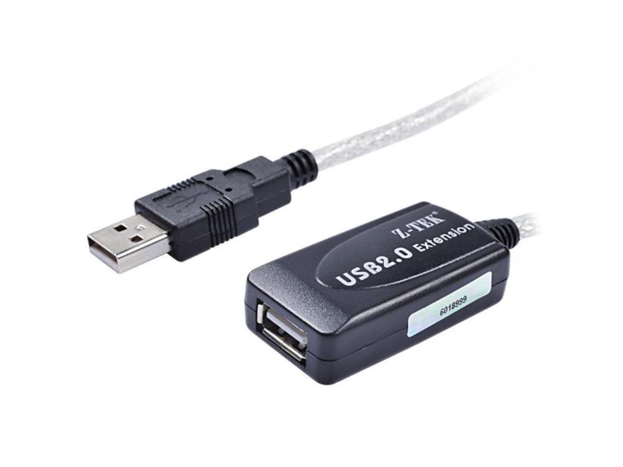 Удлинитель USB Z-TEK Active USB A (M) - USB A (F) 5m SL #1