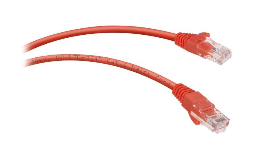 Патч-корд Cabeus PC-UTP-RJ45-CAT.6-1M-RD #1