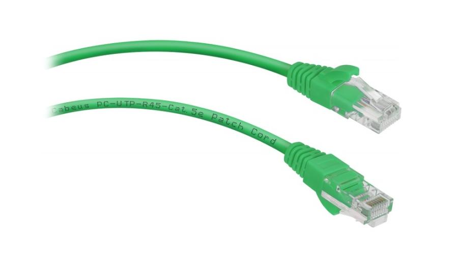 Патч-корд Cabeus PC-UTP-RJ45-CAT.5E-2M-GN #1