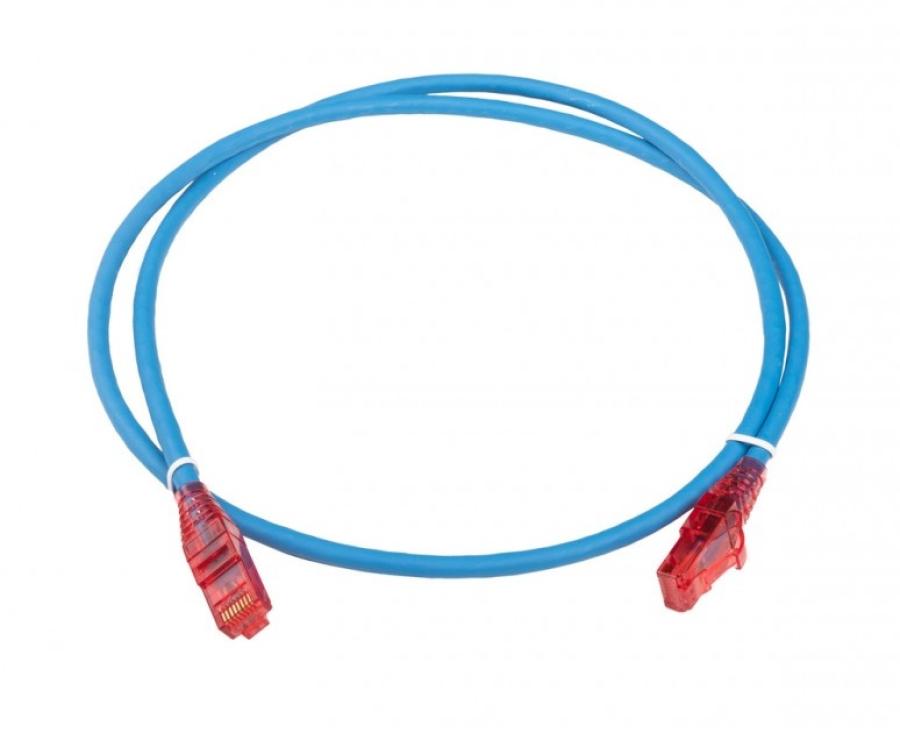 Патч-корд HYPERLINE PC-LPM-UTP-RJ45-RJ45-C5e-1M-LSZH-BL #1