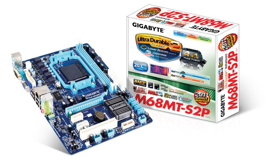 MB Socket AM3 GIGABYTE GA-M68MT-S2P+ #1
