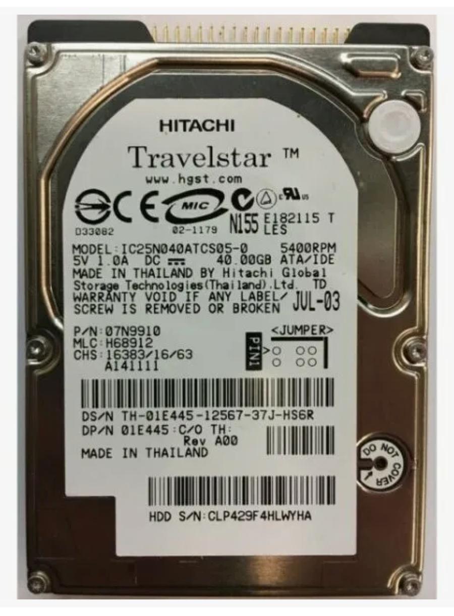 HDD 2.5" IDE HITACHI IC25N040ATCS05-0 #1