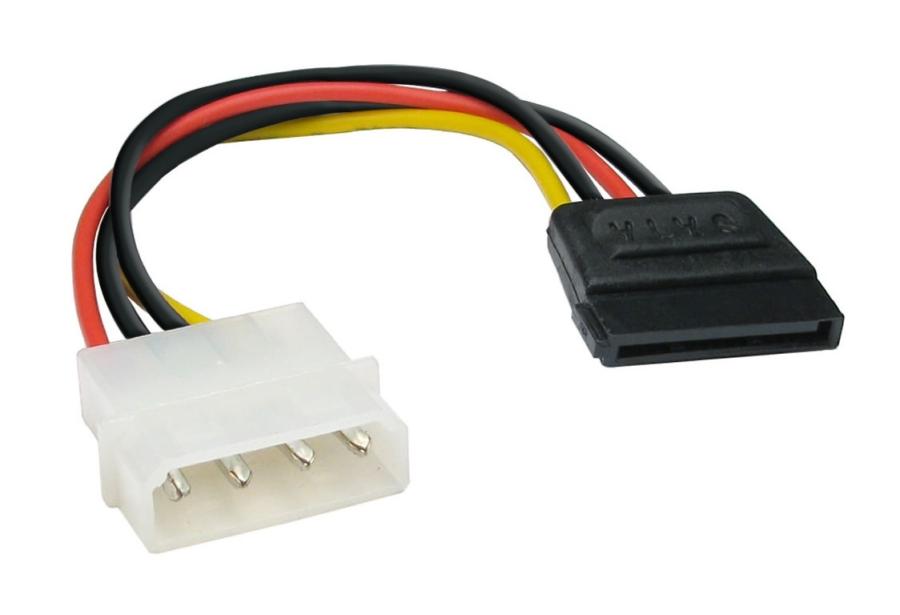 Переходник питания  MOLEX 4Pin - SATA 15Pin 0.15m #1