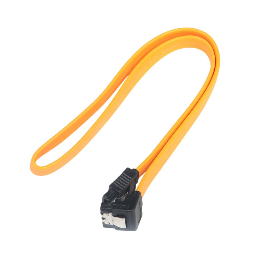 Кабель SATA-III 6Gbs  SATA-III 0.5M Yellow Угловой #1