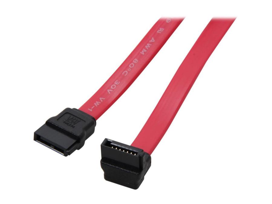 Кабель SATA  SATA 0.5M Red Угловой #1