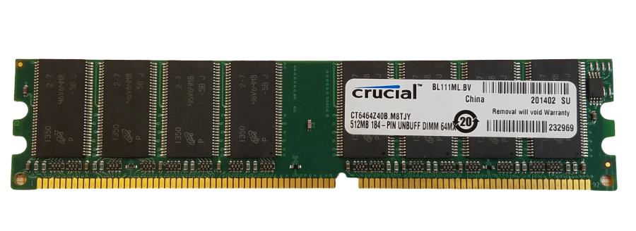 DDR1 DIMM Crucial CT6464Z40B.M8TJY #1