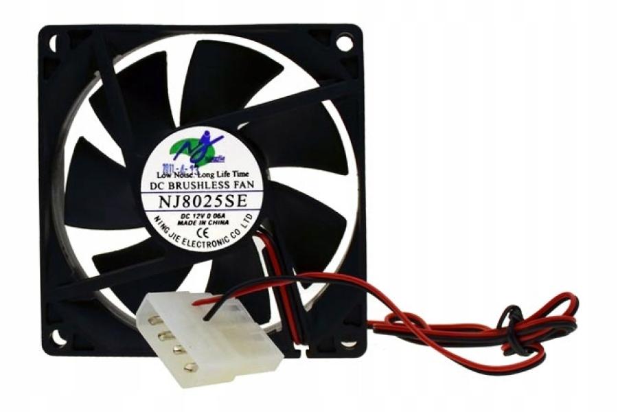 Вентилятор  NING JIE NJ8025SE Molex #1