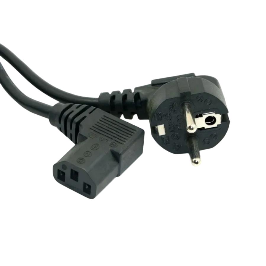 Кабель питания CEE7/7  CEE7/7 Угловой - IEC-C13 Угловой  3G×1.0мм² 1.7M #1