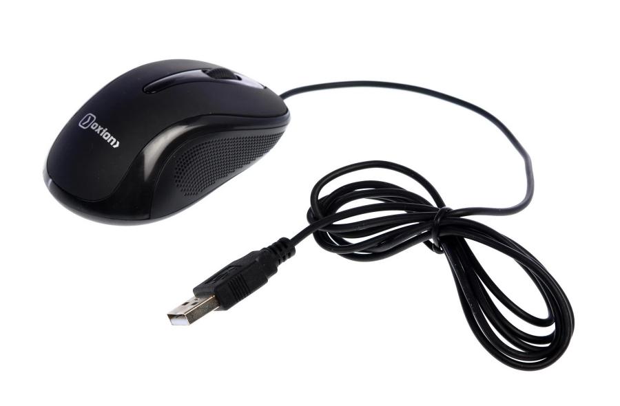 Мышь проводная Oxion OMS010BK #1