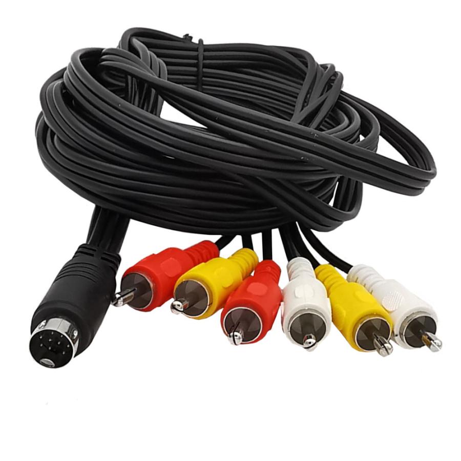 RCA video cable  S-VIDEO 10Pin (M) - 6x RCA (M) 2m #1