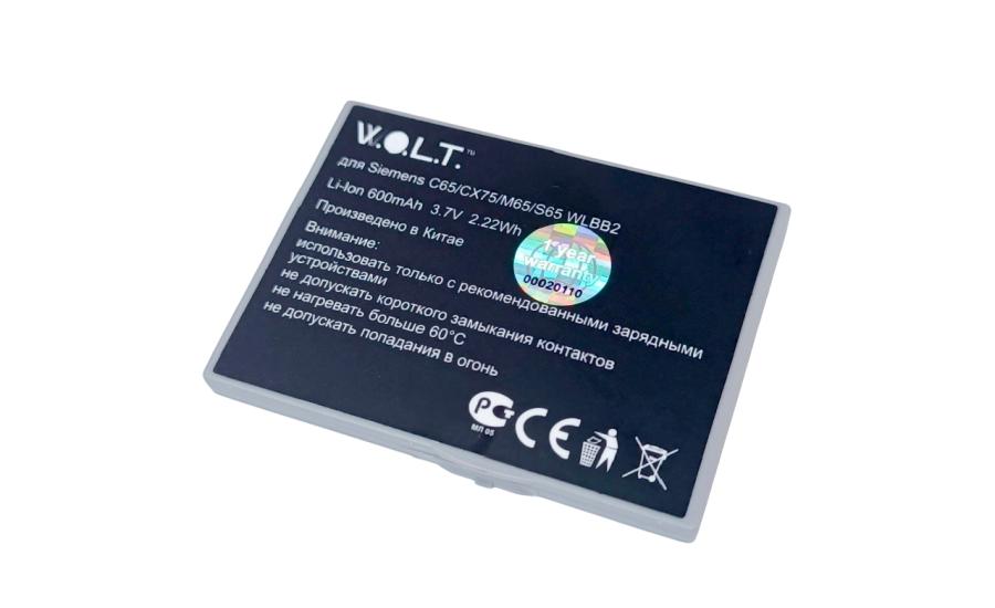 Аккумулятор для м/тел. W.O.L.T. WLBB2 #1