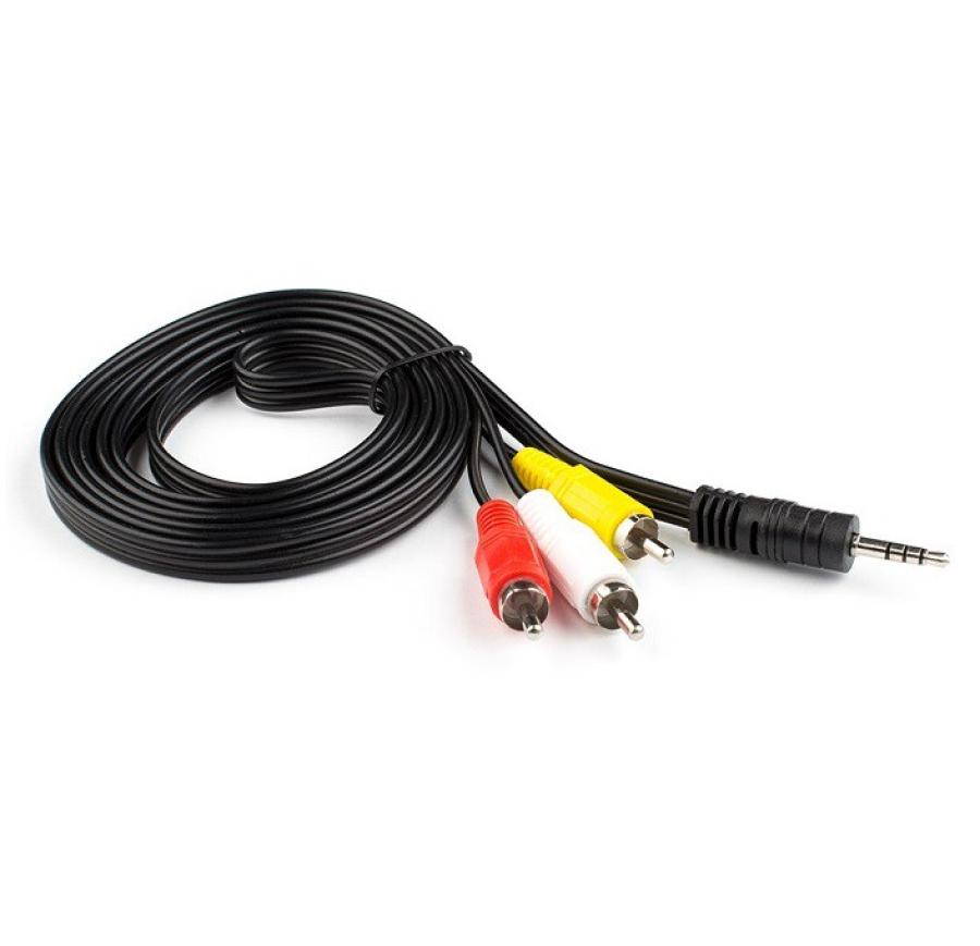 RCA audio cable  MiniJack 3.5 (M) - 3xRCA (M) 1M #1