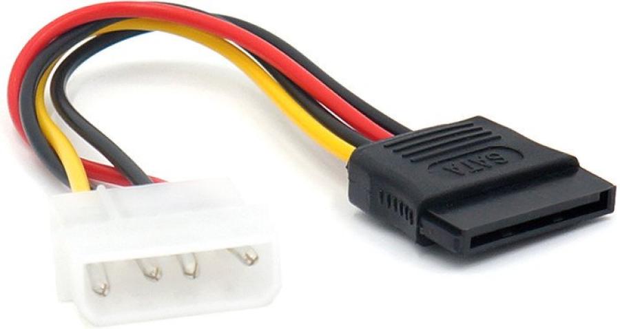 Переходник питания  MOLEX 4Pin - SATA 15Pin 0.1m #1