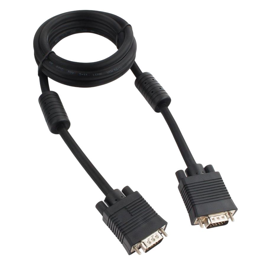 Кабель SVGA 15M/15M  VGA 15M - VGA 15M 1.8m blk fb #1
