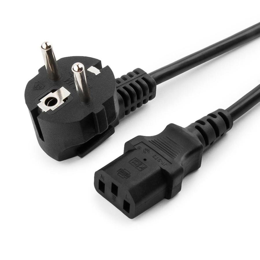 Кабель питания CEE7/7  CEE7/7 Угловой - IEC-C13 3G×0.75мм² 1.5M #6