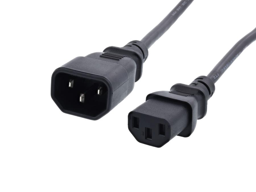 Удлинитель питания IEC-C14  IEC C13 - IEC C14 3G×1.0мм² 3m #1