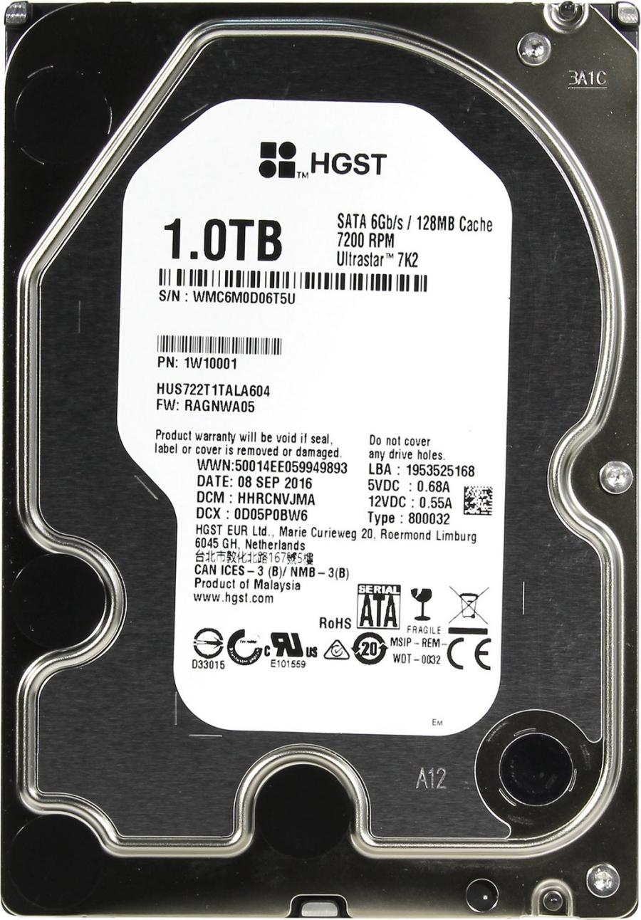HDD 3.5" SATA Western Digital HUS722T1TALA604 #1
