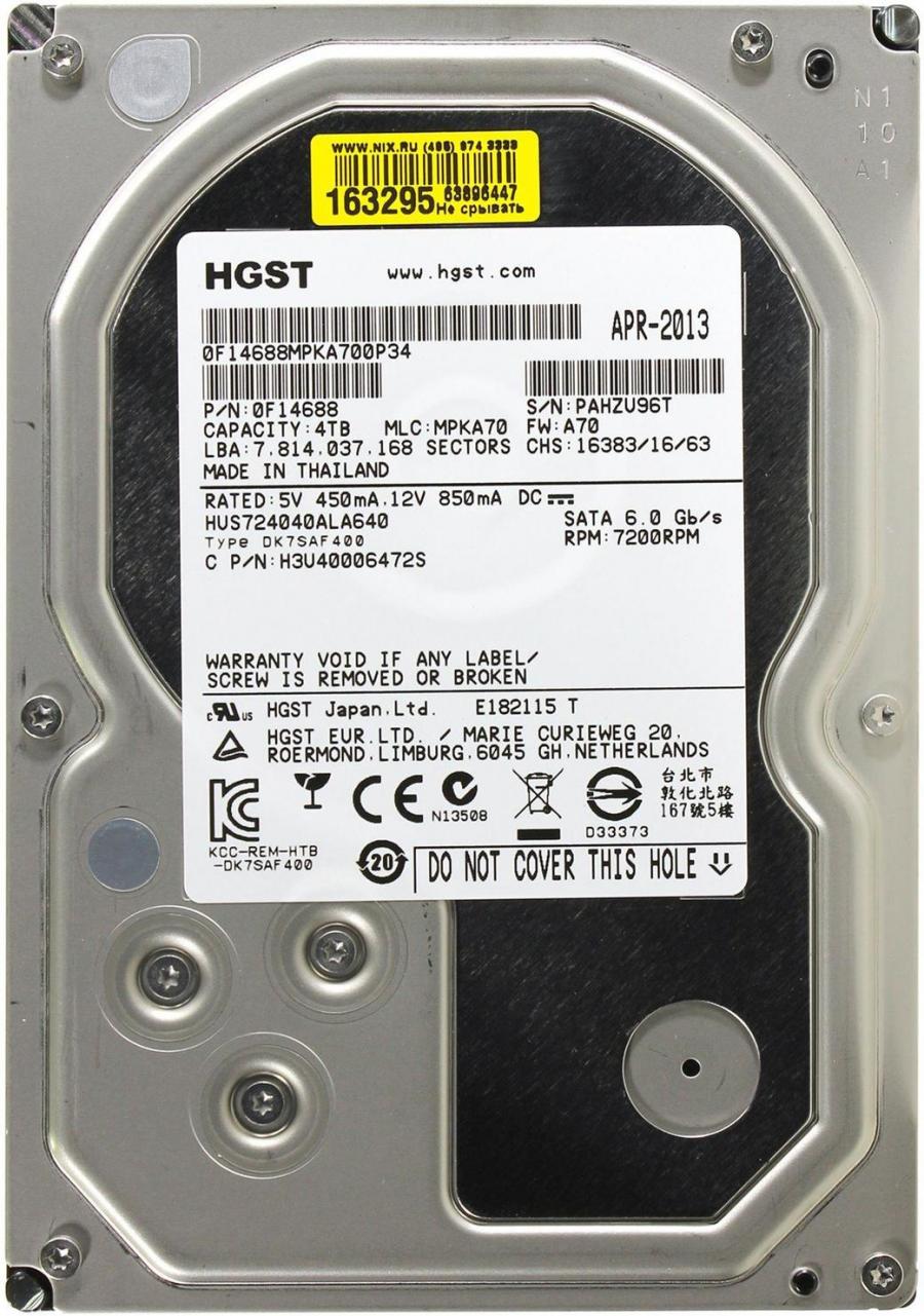 HDD 3.5" SATA HGST HUS724040ALA640 #1