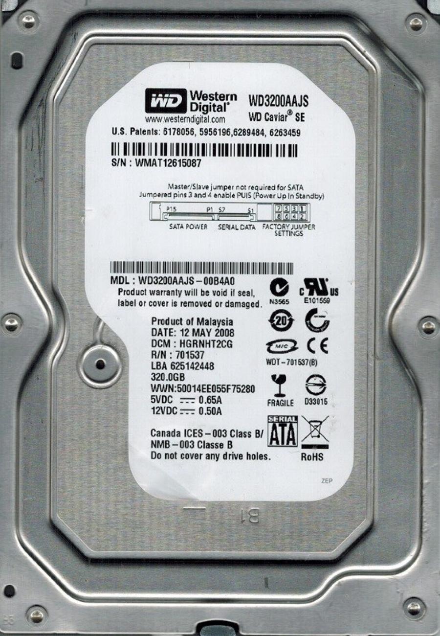 HDD 3.5" SATA Western Digital WD3200AAJS #1