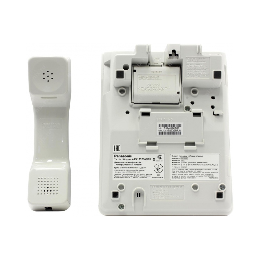 Телефон PANASONIC KX-TS2368RUW #3