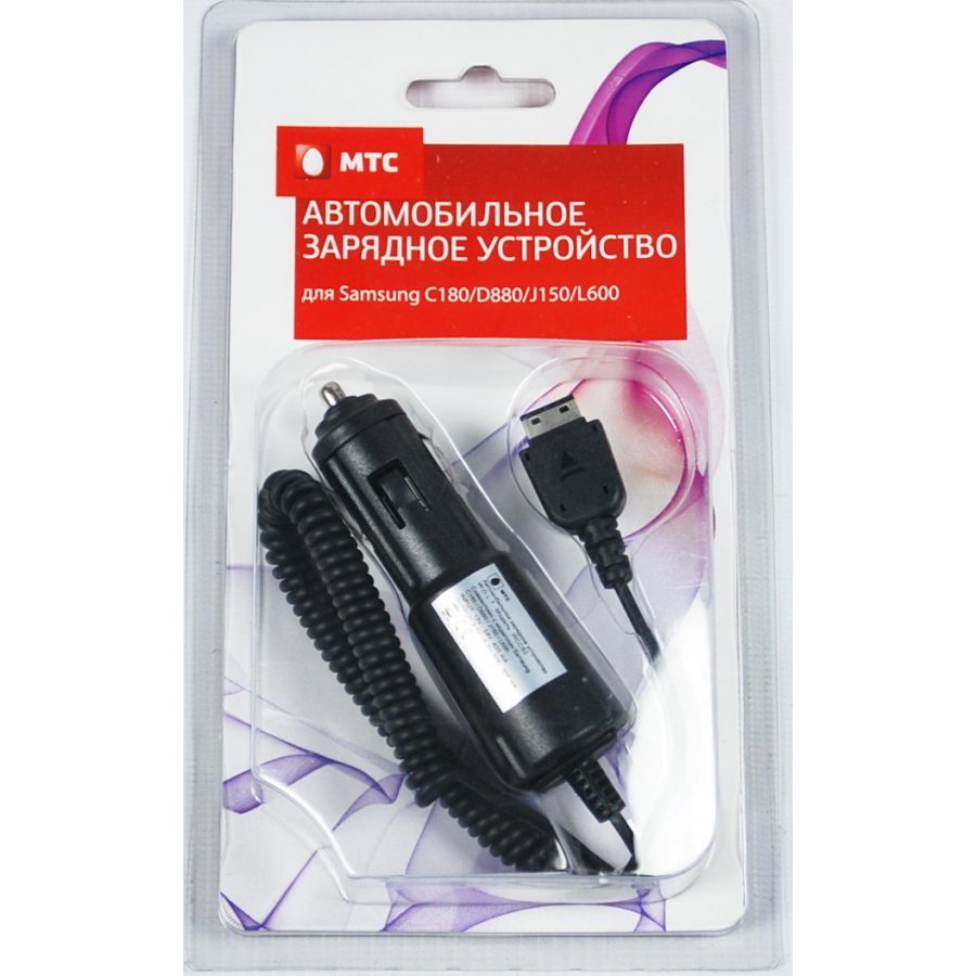 зарядка, автомобильное зарядное устройство Samsung 180/D880/J150/L600 #1