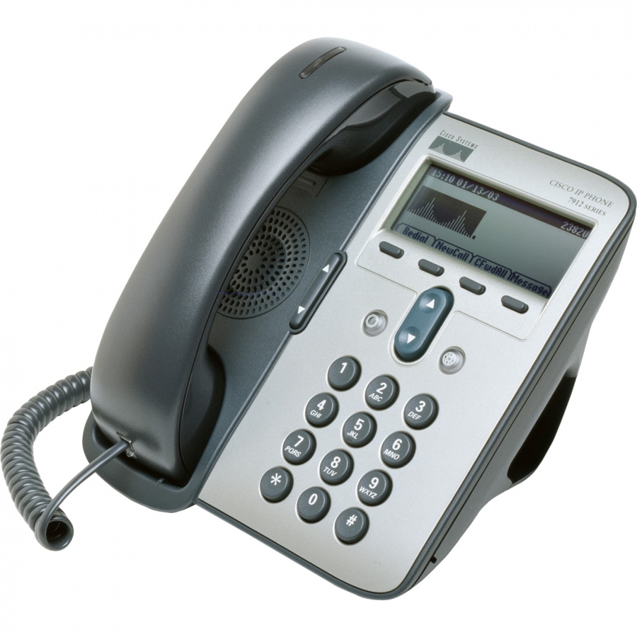 Телефон VoIP CISCO IP Phone CP-7912G-A | Хламада - запчасти с разборки  серверов, компьютеров, ноутбуков, планшетов, смартфонов